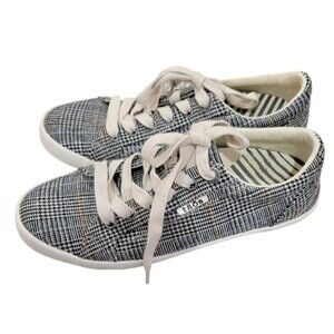 TAOS Star Herringbone Plaid Sneakers Shoes Size 7.5 Casual